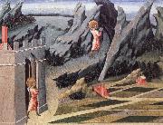 Giovanni di Paolo Johannes Doparen drar sig tillbaka till oknen painting